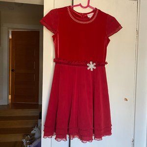 American Girl red holiday dress